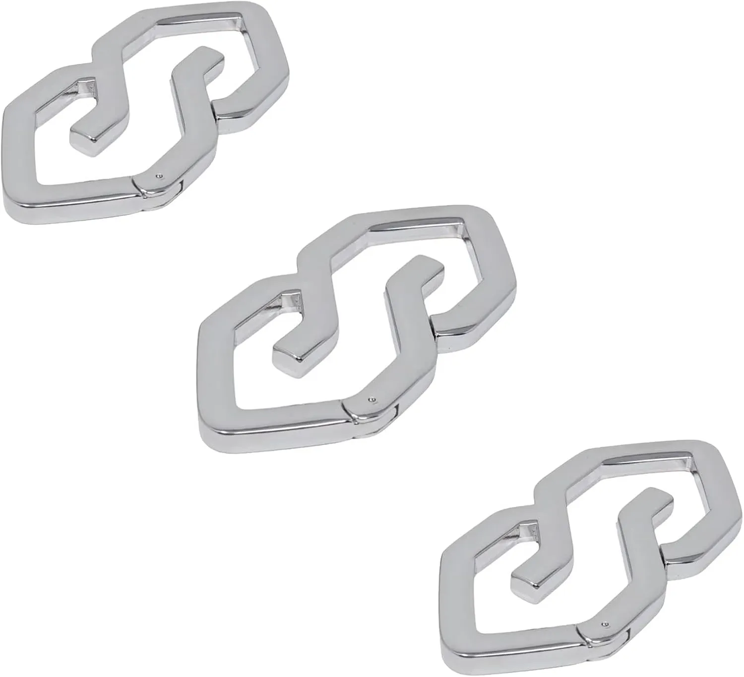 Super S Carabiner Key Chain,Quick Release Dual and Carabiners,Minimalist Key Chain Hook,Modern S Hook Key Chain Clip,Stylish Accessory for Travel,The Best Mountaineering Gift for Friends