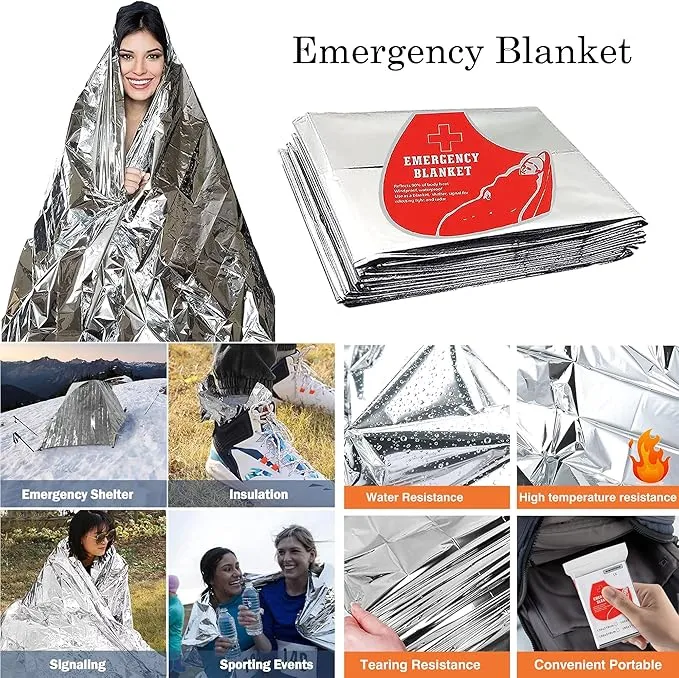 Survival Kit with First Aid and Tactical Tools, Camping Gear, Emergency Survival Gear - Gift for Men
