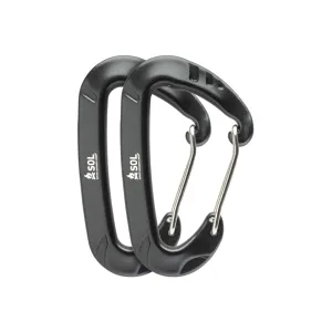 Survive Outdoors Longer - Wiregate Utility Carabiners 8 cm 2 Pack