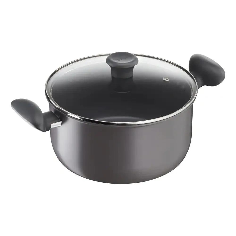 T-FAL 10Pc Hard Titanium Cookware Set - C706SC55