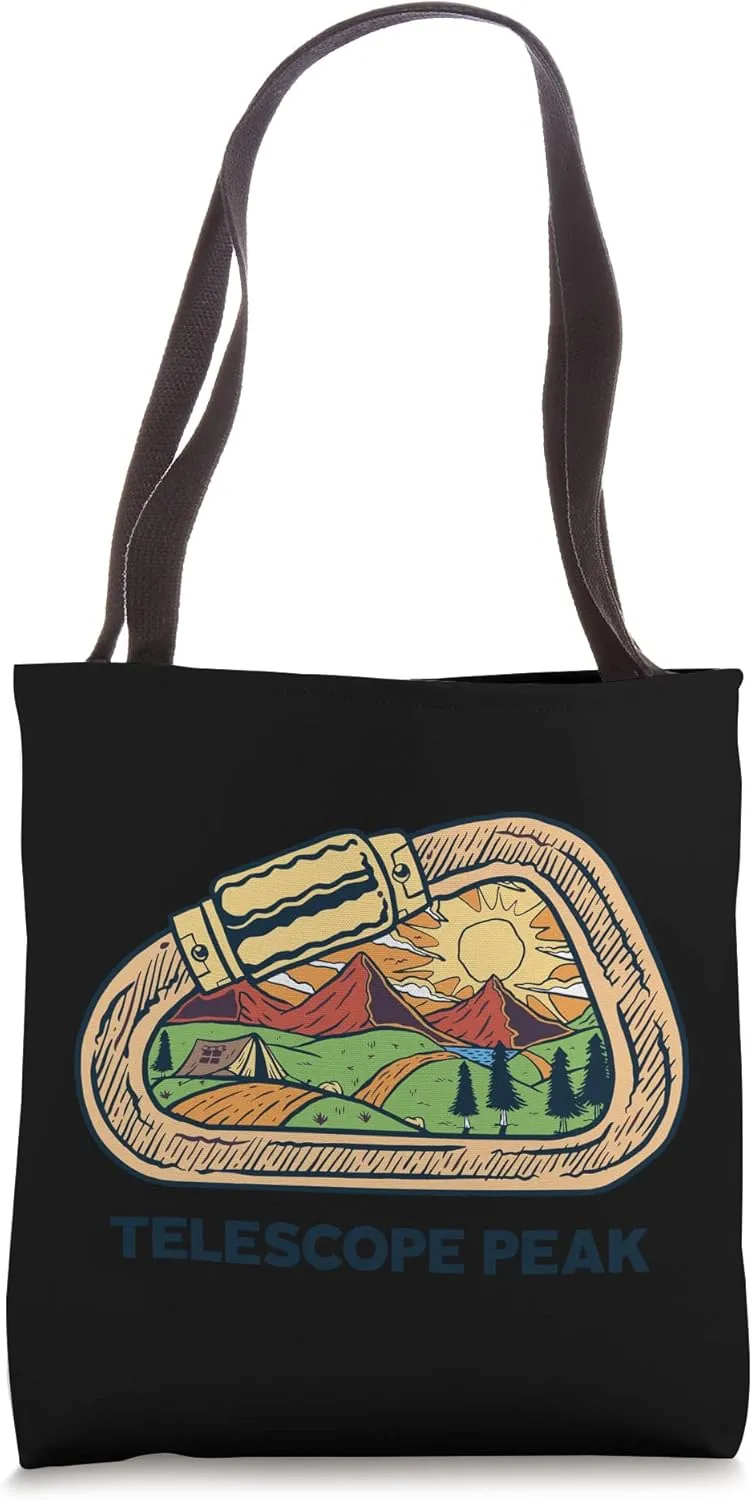 Telescope Peak mountaineer climbing hiking expedition Tote Bag