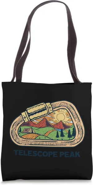 Telescope Peak mountaineer climbing hiking expedition Tote Bag