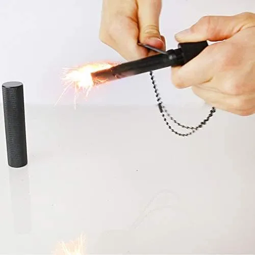 The Friendly Swede Magnesium Fire Starter Kit, Firestarter, Flint and Steel Fire Starter Kit, Camping Fire Starter, Fire Steel, Flint Striker (Extra Large Ferro Rod)