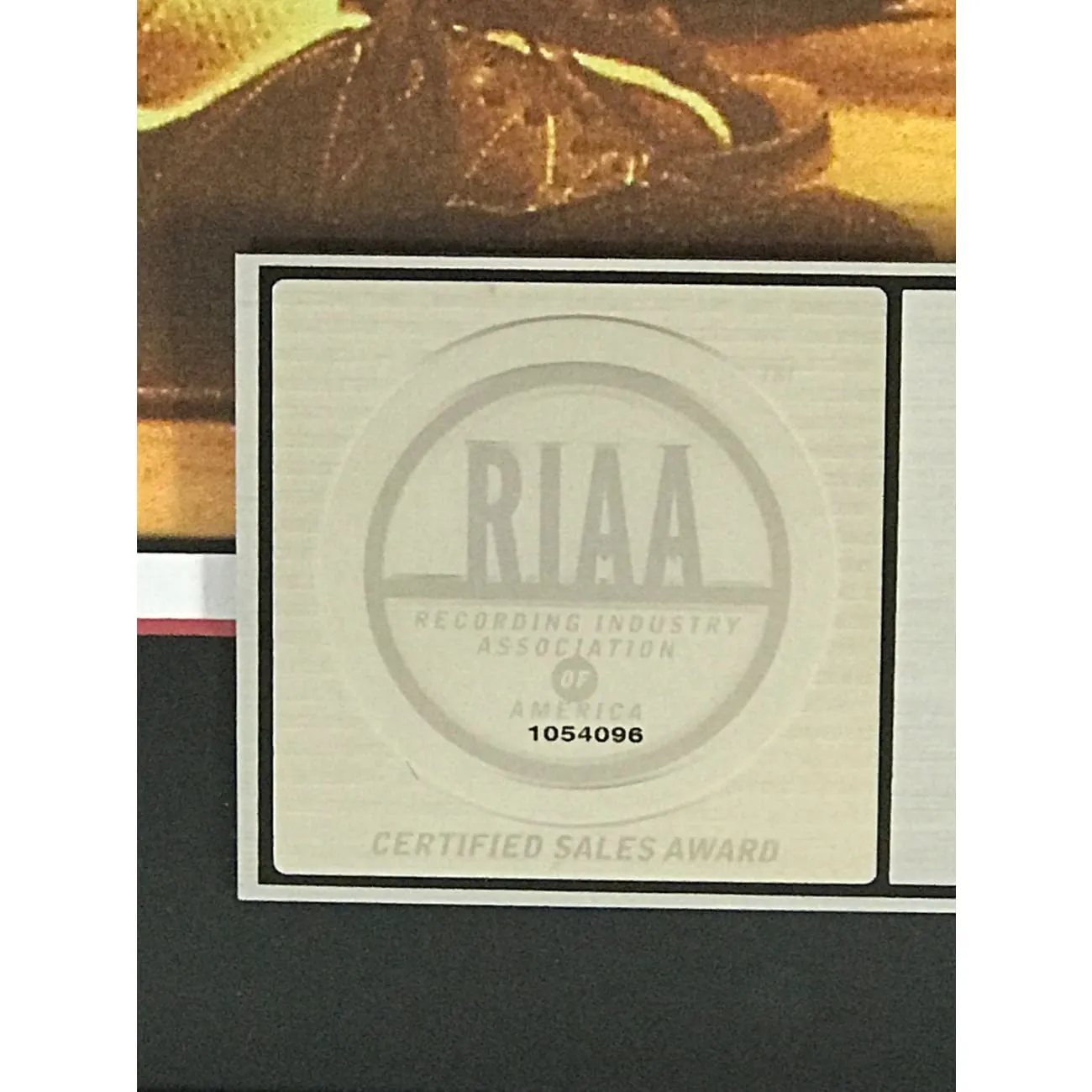 The Prodigy Fat Of The Land RIAA 2x Platinum Album Combo Award
