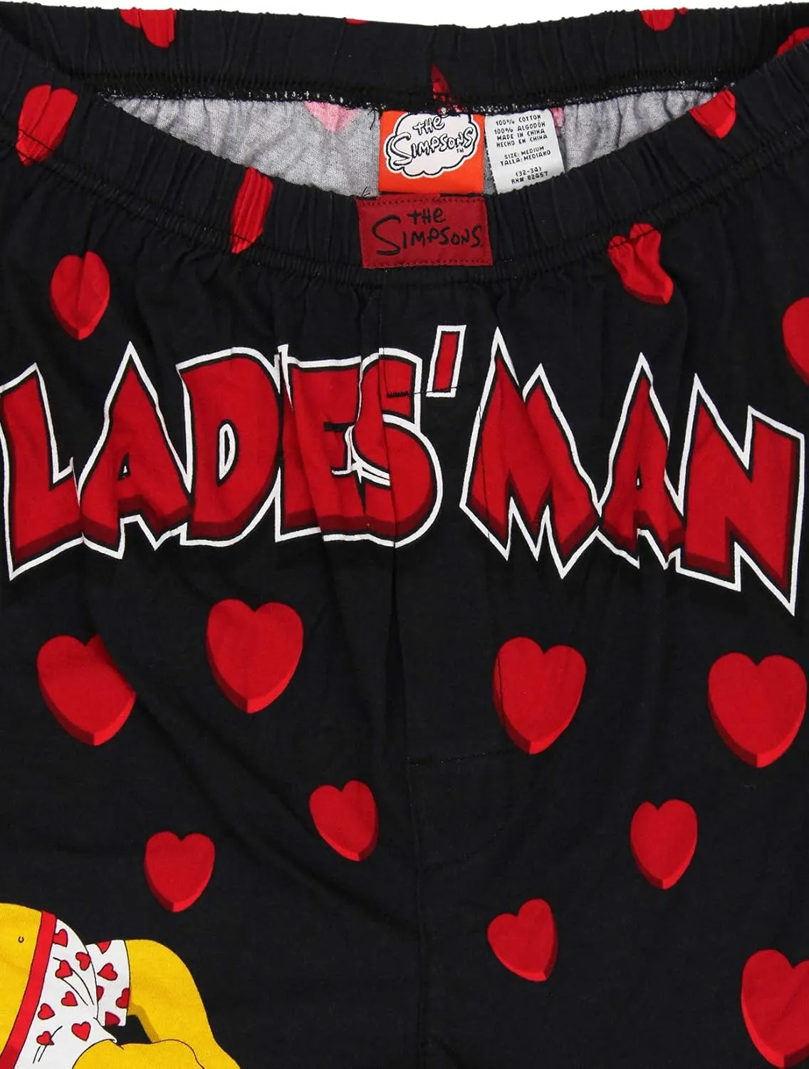 The Simpsons Homer Ladies Man Men's Briefly Stated Boxer Shorts Underwear
