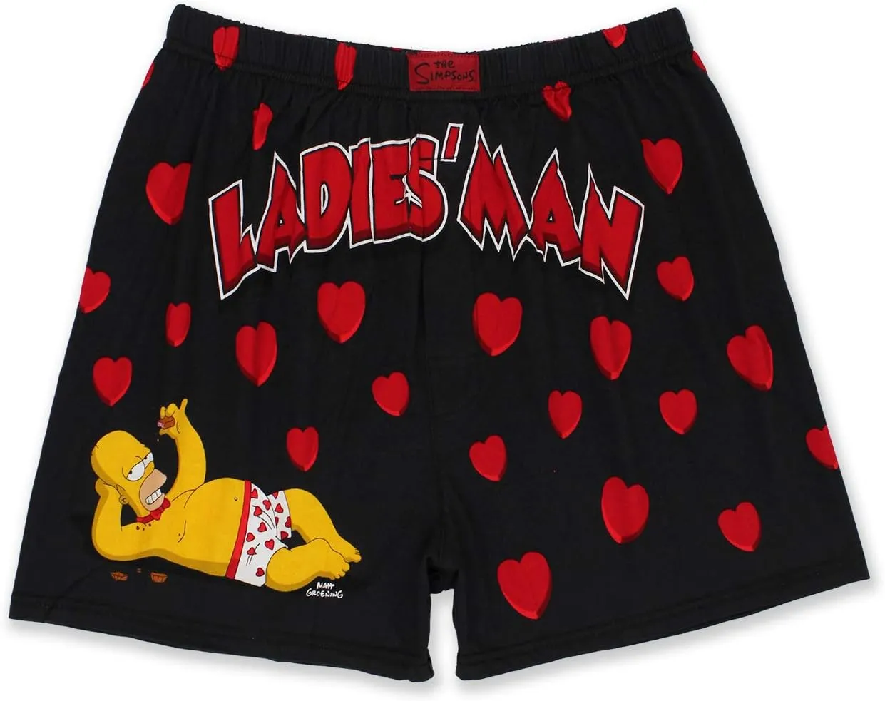The Simpsons Homer Ladies Man Men's Briefly Stated Boxer Shorts Underwear
