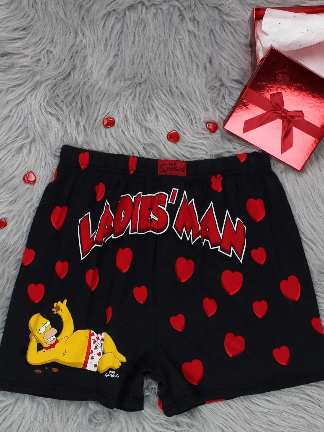 The Simpsons Homer Ladies Man Men's Briefly Stated Boxer Shorts Underwear