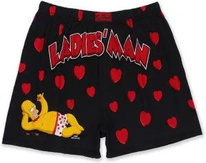 The Simpsons Homer Ladies Man Men's Briefly Stated Boxer Shorts Underwear