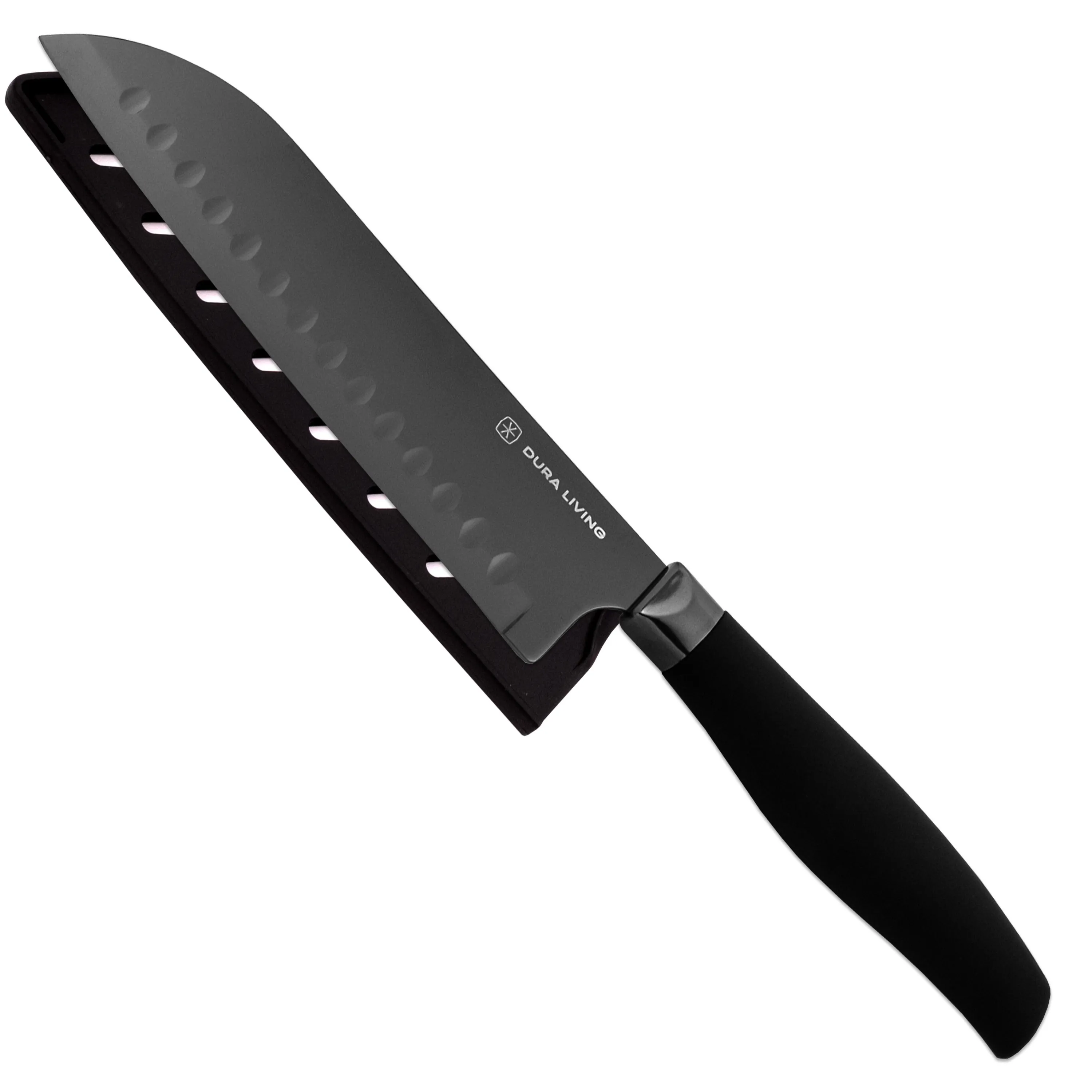 Titan 7 inch Santoku Knife - Black by Dura Living