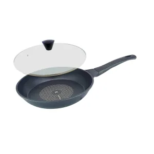 Titanium Best-priced Pan Non-Stick Lid Frying Glass 26cm   Extensive catalog KOMAN Coating