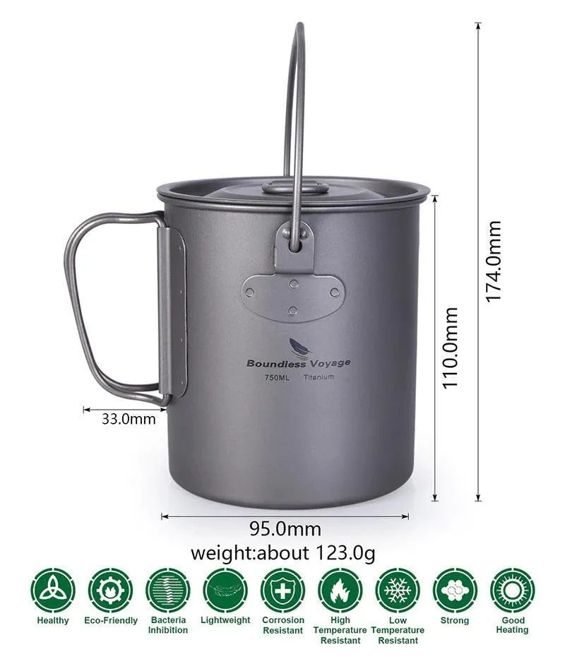 Titanium Hanging Pot