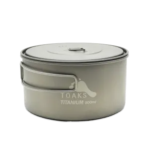 Toaks 900ml Wide D130 Pot w/ Lid