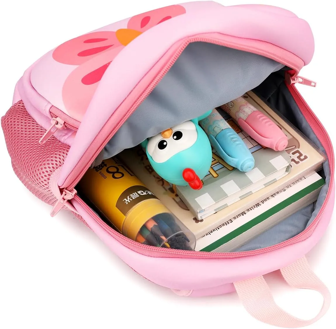 Toddler Backpack,12inch Preschool Backpack Cute Cartoon Animal Waterproof Lightweigt Kids Schoolbag for Boys Girls (Butterfly)