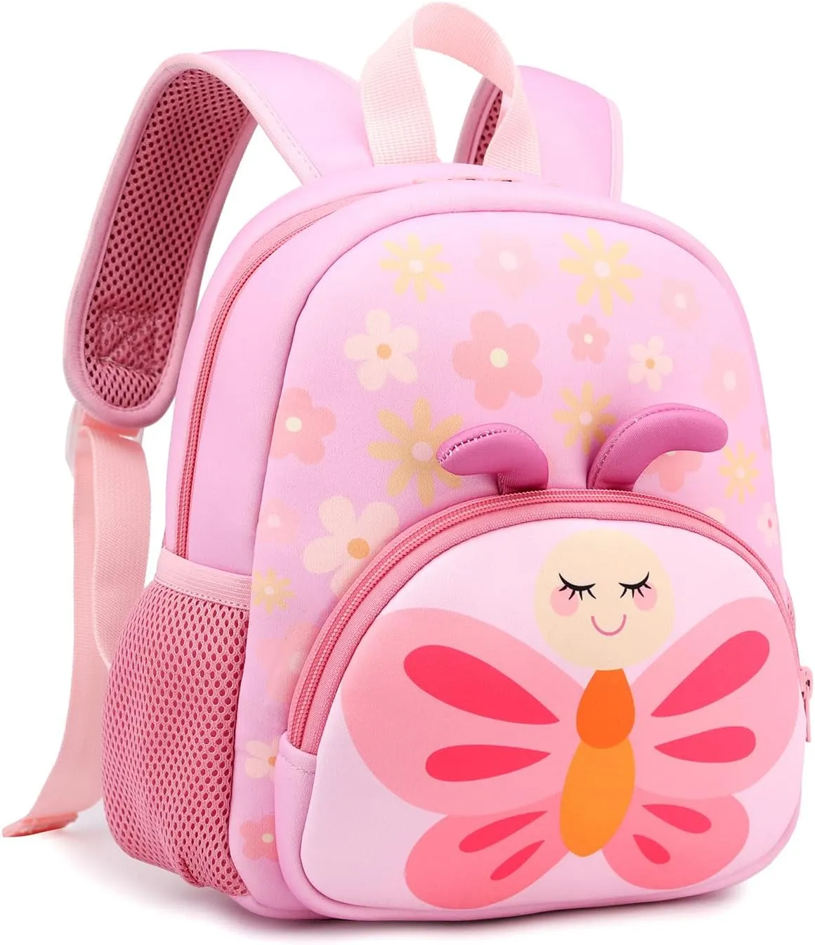Toddler Backpack,12inch Preschool Backpack Cute Cartoon Animal Waterproof Lightweigt Kids Schoolbag for Boys Girls (Butterfly)