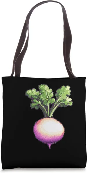 Turnip Pixel Art Tote Bag