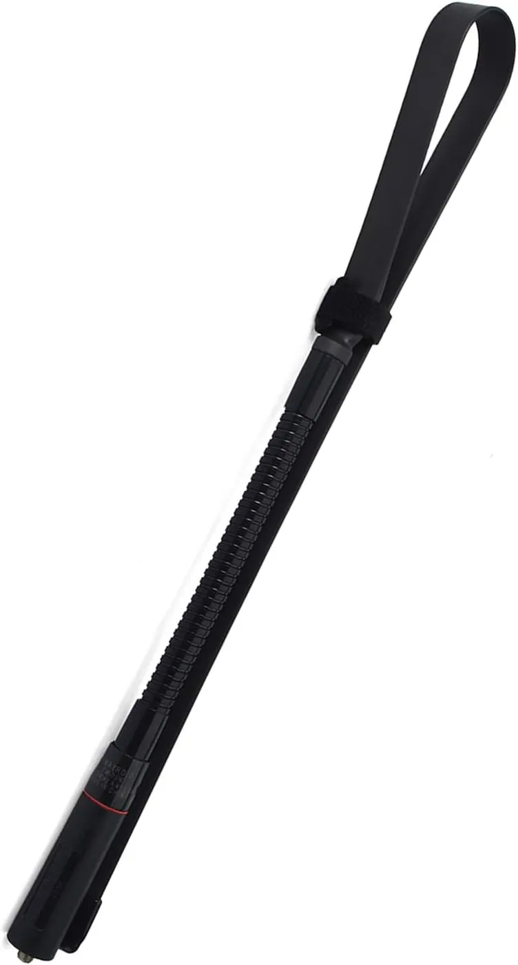 TWAYRDIO Dual Band 3.0/5.0dBi Foldable CS Tactical Antenna with Gooseneck, 31inch SMA Female 2 Meter/70cm Ham Radio Antenna for Baofeng UV-5R Series UV-82 Series BF-F8HP Kenwood Retevis Walkie Talkie