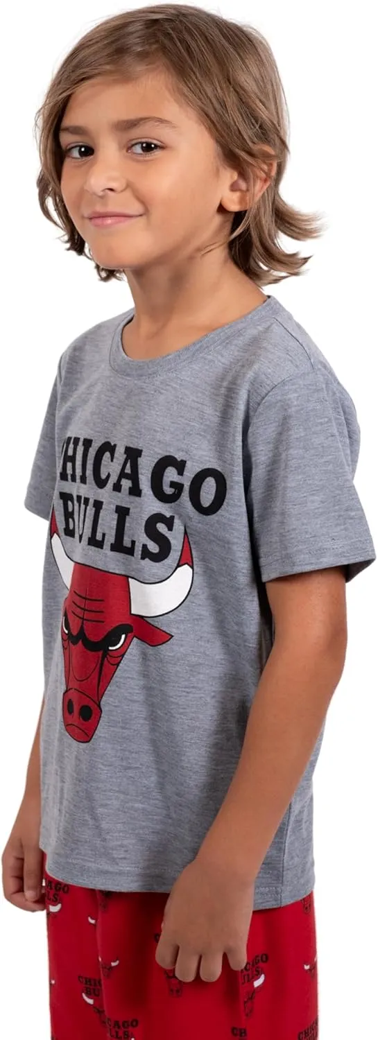 Ultra Game Youth NBA Official 2 Piece T-Shirt & Lounge Pants Pajama Set