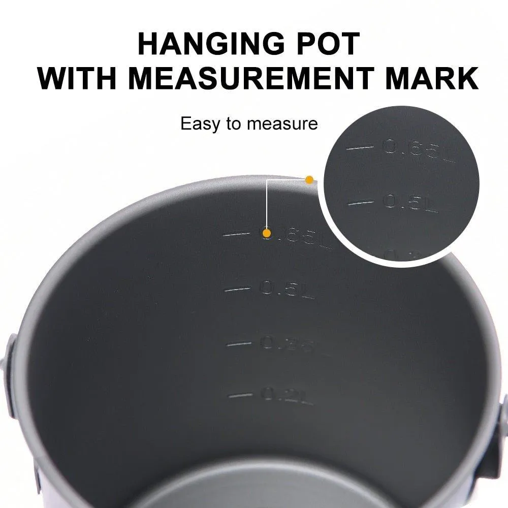 Ultra-light Titanium Camping Cookware Set