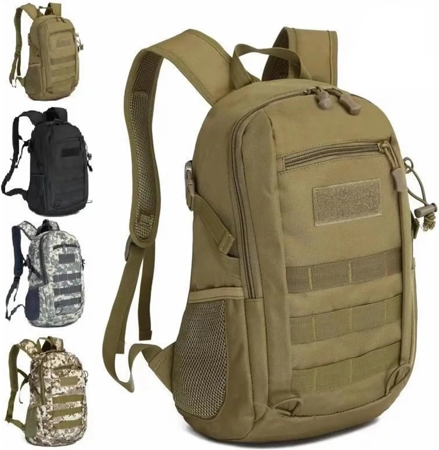 Ultralight Camping Backpack Outdoor Sports Bags Mountain Pocket Hiking Rucksack Daypack Traveling Cotton Canvas Bag(A)
