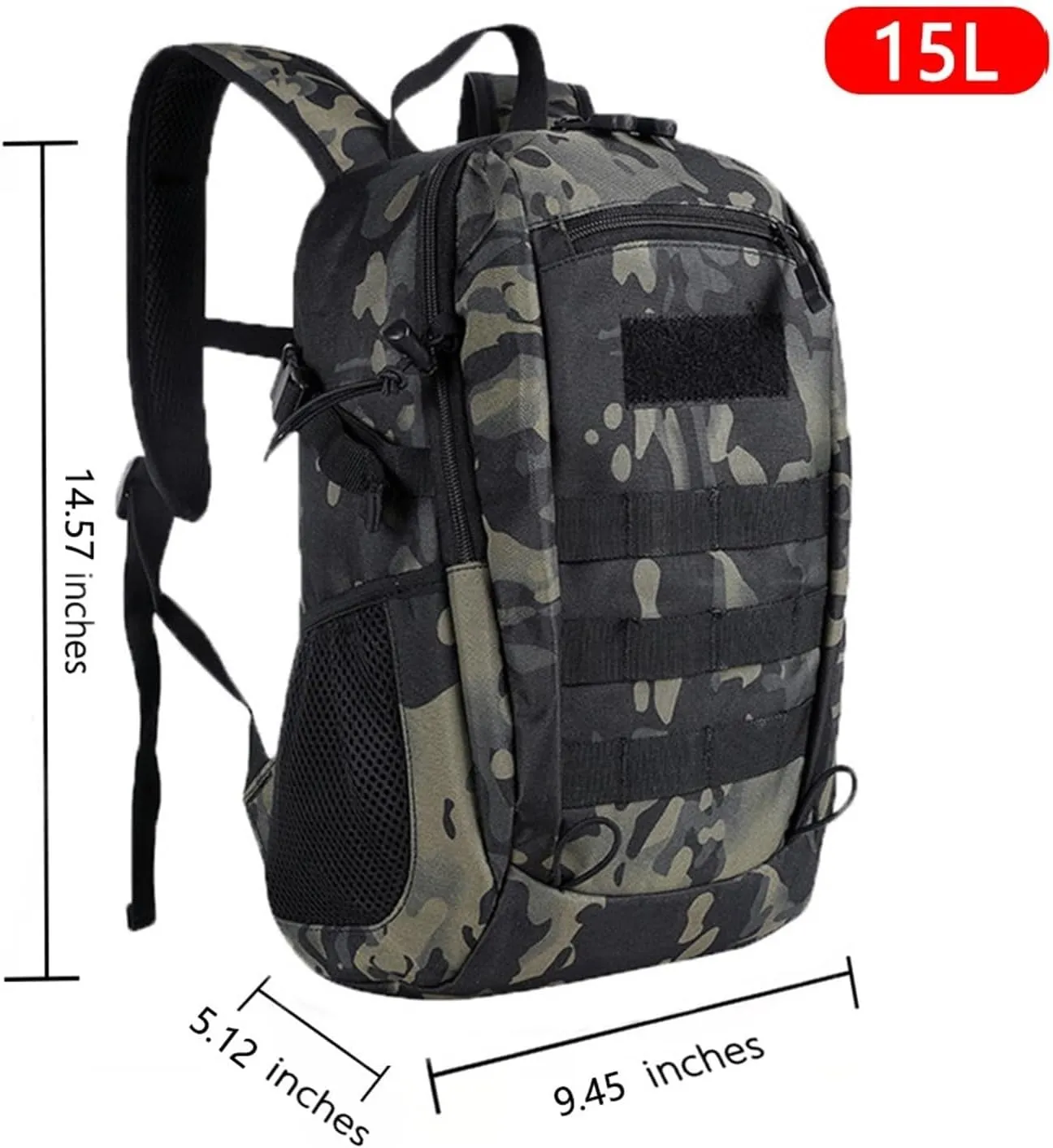 Ultralight Camping Backpack Outdoor Sports Bags Mountain Pocket Hiking Rucksack Daypack Traveling Cotton Canvas Bag(B)
