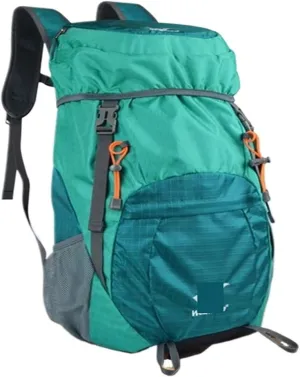 Ultralight Camping Backpack Outdoor Sports Bags Mountain Pocket Hiking Rucksack Daypack Traveling Cotton Canvas Bag(Black color)