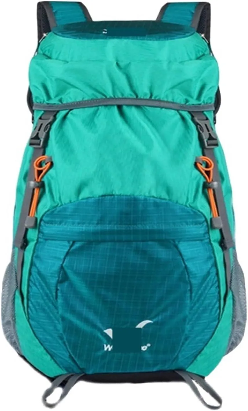 Ultralight Camping Backpack Outdoor Sports Bags Mountain Pocket Hiking Rucksack Daypack Traveling Cotton Canvas Bag(Black color)
