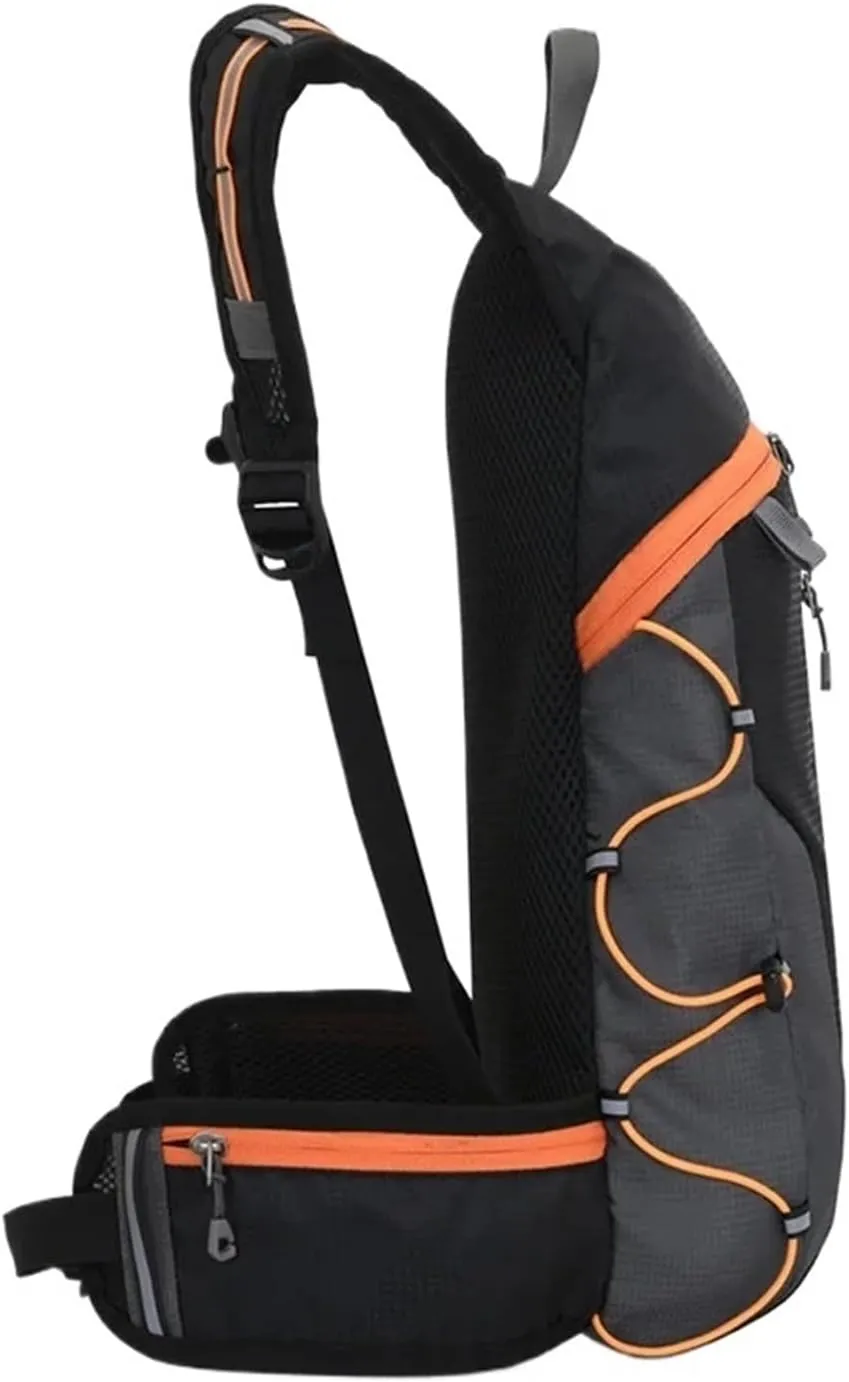 Ultralight Camping Backpack Outdoor Sports Bags Mountain Pocket Hiking Rucksack Daypack Traveling Cotton Canvas Bag(Blue 10L)