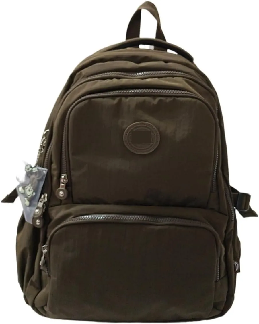 Ultralight Camping Backpack Outdoor Sports Bags Mountain Pocket Hiking Rucksack Daypack Traveling Cotton Canvas Bag(Dark Brown,2321 31x14x42cm)