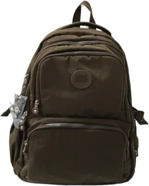 Ultralight Camping Backpack Outdoor Sports Bags Mountain Pocket Hiking Rucksack Daypack Traveling Cotton Canvas Bag(Dark Brown,2321 31x14x42cm)