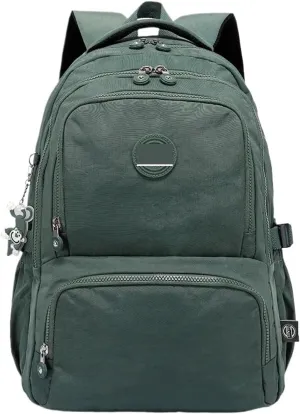 Ultralight Camping Backpack Outdoor Sports Bags Mountain Pocket Hiking Rucksack Daypack Traveling Cotton Canvas Bag(Green,2321 31x14x42cm)