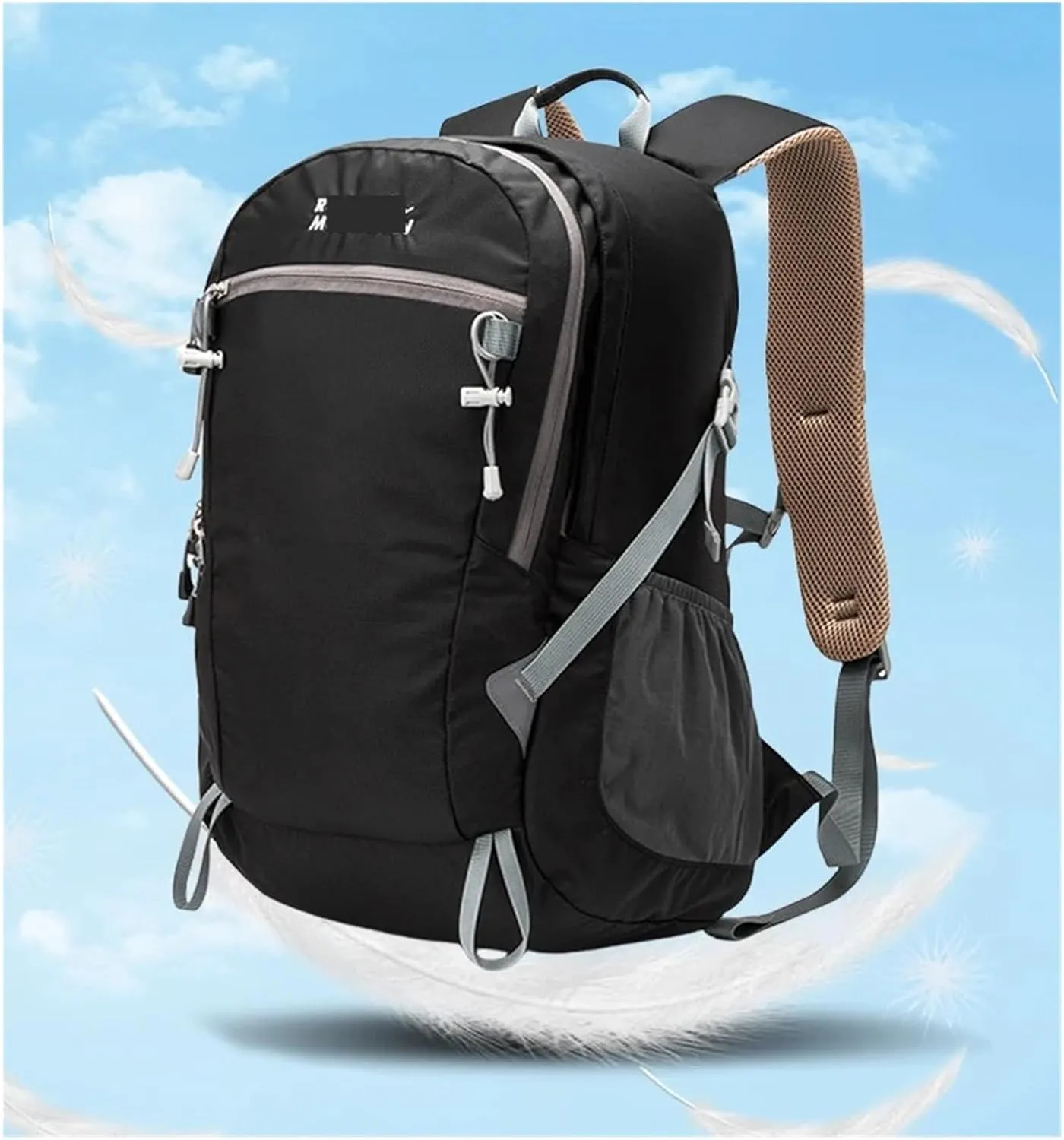 Ultralight Camping Backpack Outdoor Sports Bags Mountain Pocket Hiking Rucksack Daypack Traveling Cotton Canvas Bag(L - Blue)