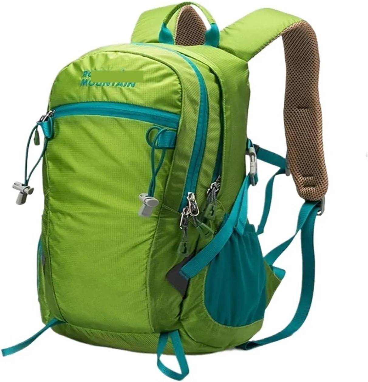 Ultralight Camping Backpack Outdoor Sports Bags Mountain Pocket Hiking Rucksack Daypack Traveling Cotton Canvas Bag(L - Grass gree)