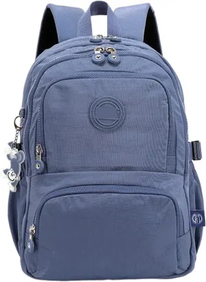 Ultralight Camping Backpack Outdoor Sports Bags Mountain Pocket Hiking Rucksack Daypack Traveling Cotton Canvas Bag(Light blue,2321 31x14x42cm)