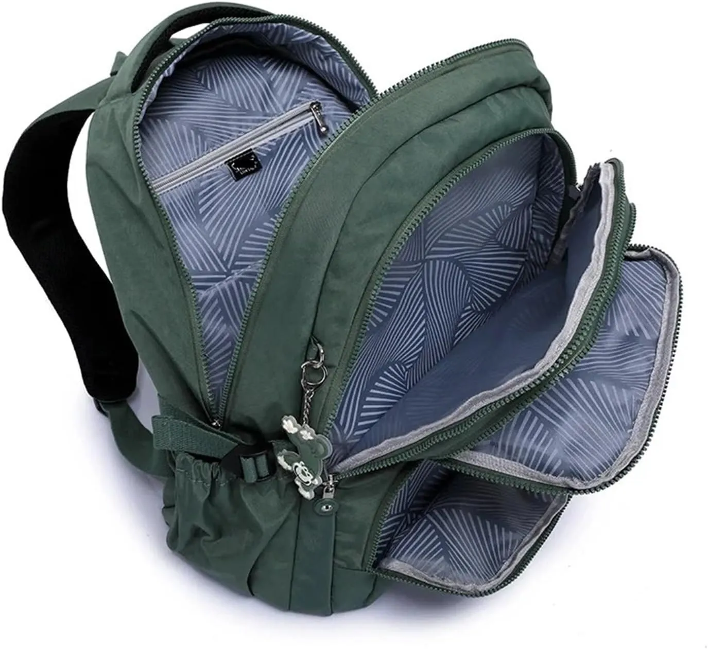 Ultralight Camping Backpack Outdoor Sports Bags Mountain Pocket Hiking Rucksack Daypack Traveling Cotton Canvas Bag(Light blue,2321 31x14x42cm)