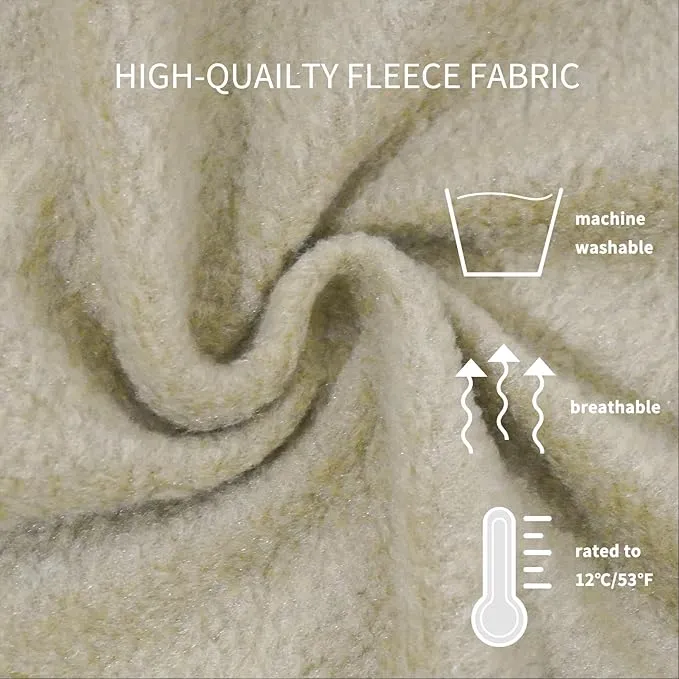 Ultralight Fleece Sleeping Bag Liner,Mummy Sleeping Bag Liner with Hood and Stuff Sack Suit for Camping,Travelling and Hiking in All Seasons