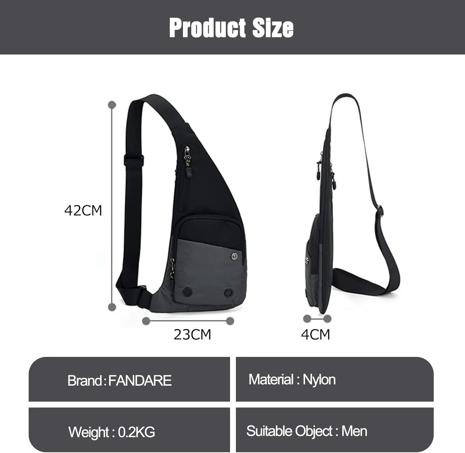 Ultralight Sling Bags Outdoor Hiking Daypacks Chest Shoulder Bag Men Crossbody Bags Women Waist Bag Cover Pack Rucksack for Travel Hiking Bicycle Sport Gym Daypacks Small Daypacks Grey B