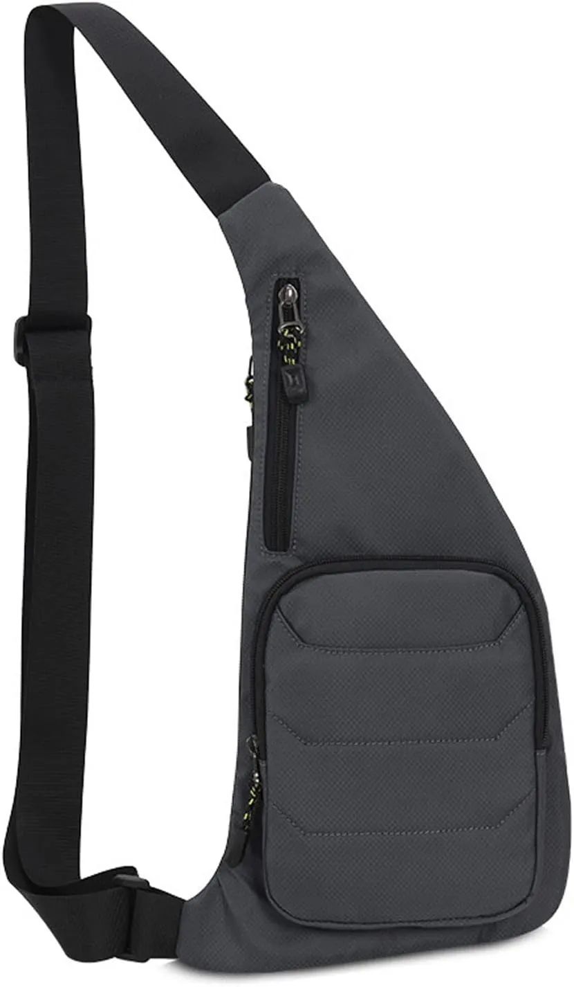 Ultralight Sling Bags Outdoor Hiking Daypacks Chest Shoulder Bag Men Crossbody Bags Women Waist Bag Cover Pack Rucksack for Travel Hiking Bicycle Sport Gym Daypacks Small Daypacks Grey B