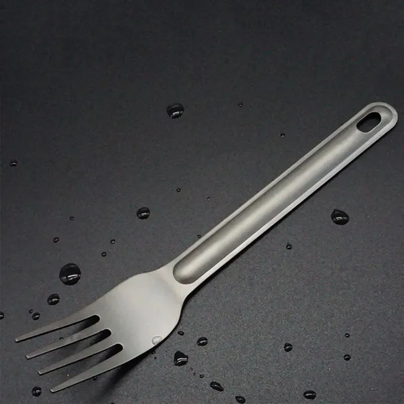 Ultralight Titanium Spork for Outdoor Camping and Picnic