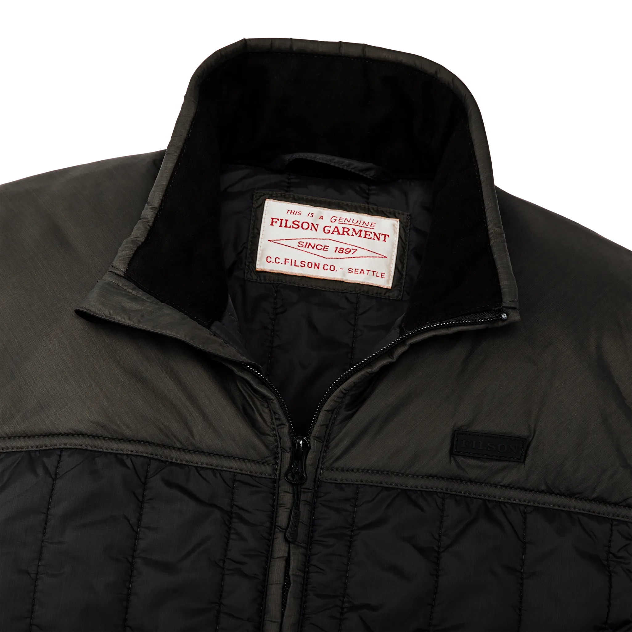 Ultralight Vest - Black / Olive Gray