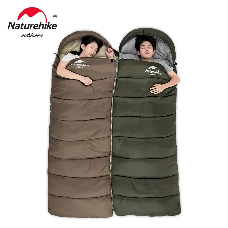 Ultralight Winter Cotton Sleeping Bag for Two – Warm, Spliceable, and Perfect for Camping
