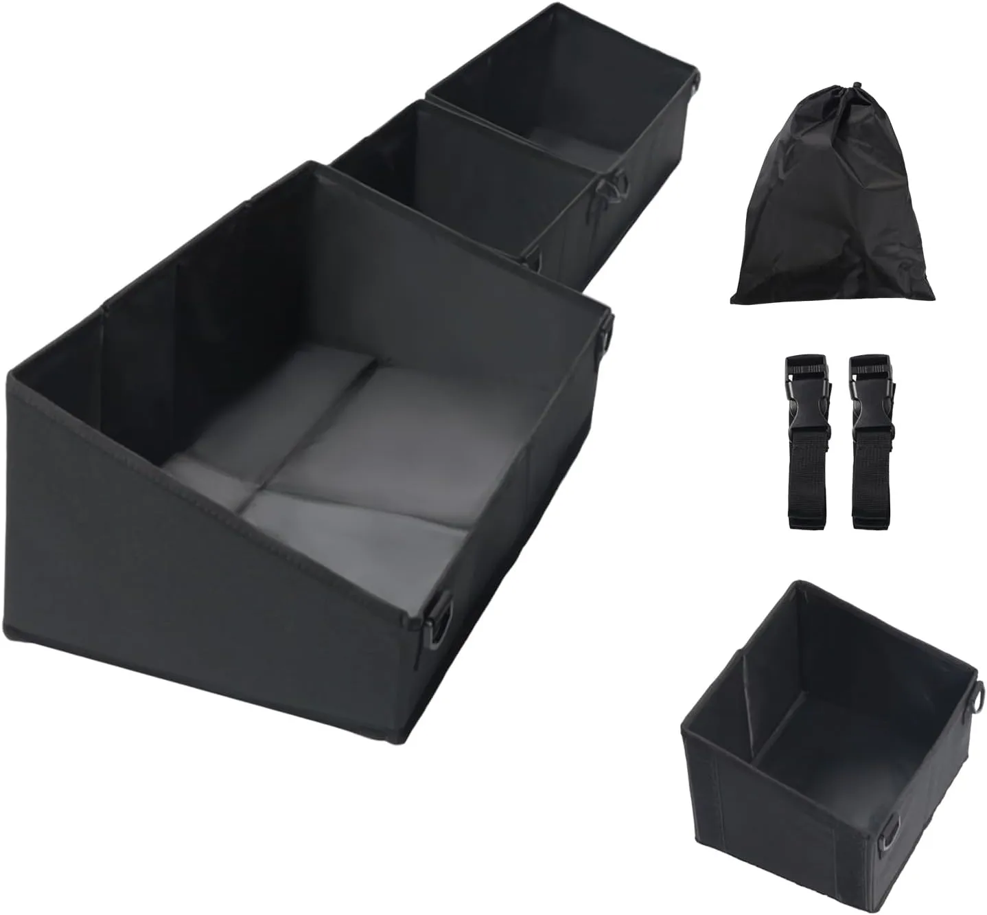 Under Seat Storage Bag Fit for Chevy Silverado & GMC Sierra 1500 2019-2024|2500 3500 HD 2020-2024 Double Cab & Crew Cab Underseat Storage Box Tool Organizer