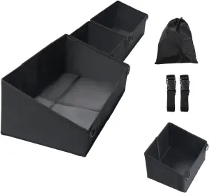 Under Seat Storage Bag Fit for Chevy Silverado & GMC Sierra 1500 2019-2024|2500 3500 HD 2020-2024 Double Cab & Crew Cab Underseat Storage Box Tool Organizer