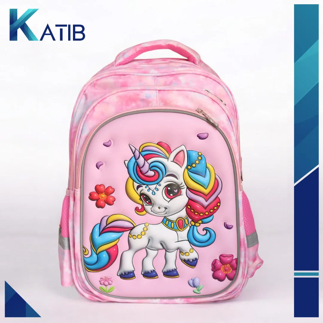 Unicorn Themed Waterproof School Bag [PD]