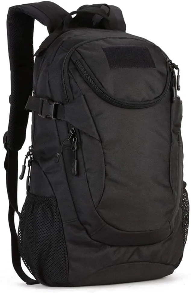 UNISTRENGH 25L Backpack Military Tactical Daypack Water-resistance Assault Gear Rucksack for Hunting Trekking Travelling (Black)