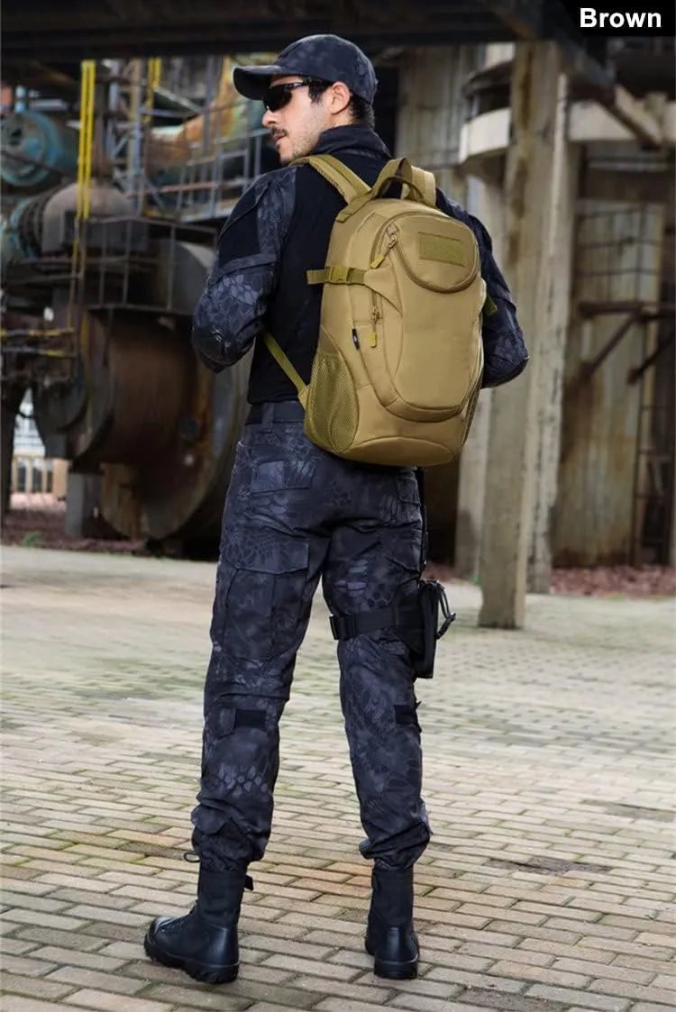 UNISTRENGH 25L Backpack Military Tactical Daypack Water-resistance Assault Gear Rucksack for Hunting Trekking Travelling (Coyote)