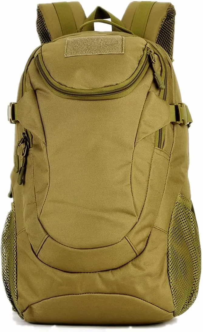 UNISTRENGH 25L Backpack Military Tactical Daypack Water-resistance Assault Gear Rucksack for Hunting Trekking Travelling (Coyote)