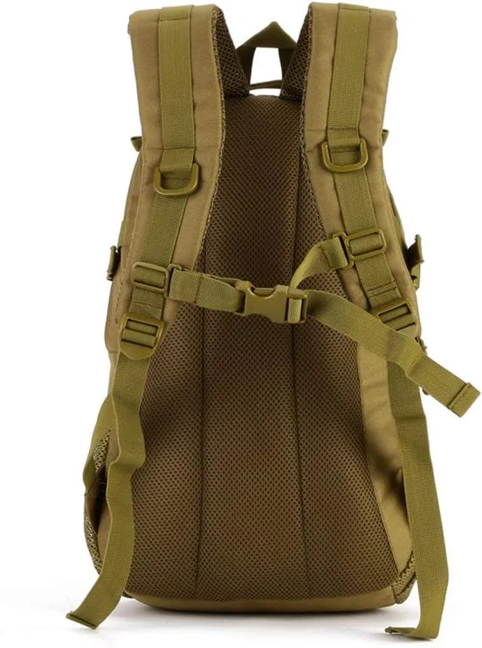 UNISTRENGH 25L Backpack Military Tactical Daypack Water-resistance Assault Gear Rucksack for Hunting Trekking Travelling (Coyote)