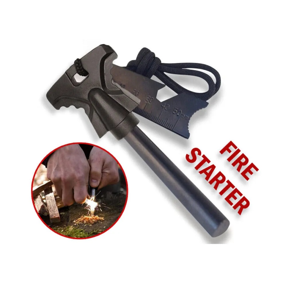 US 2-4 Pack Waterproof Fire Starter Striker Flint Ferro Rod Survival Camping EDC
