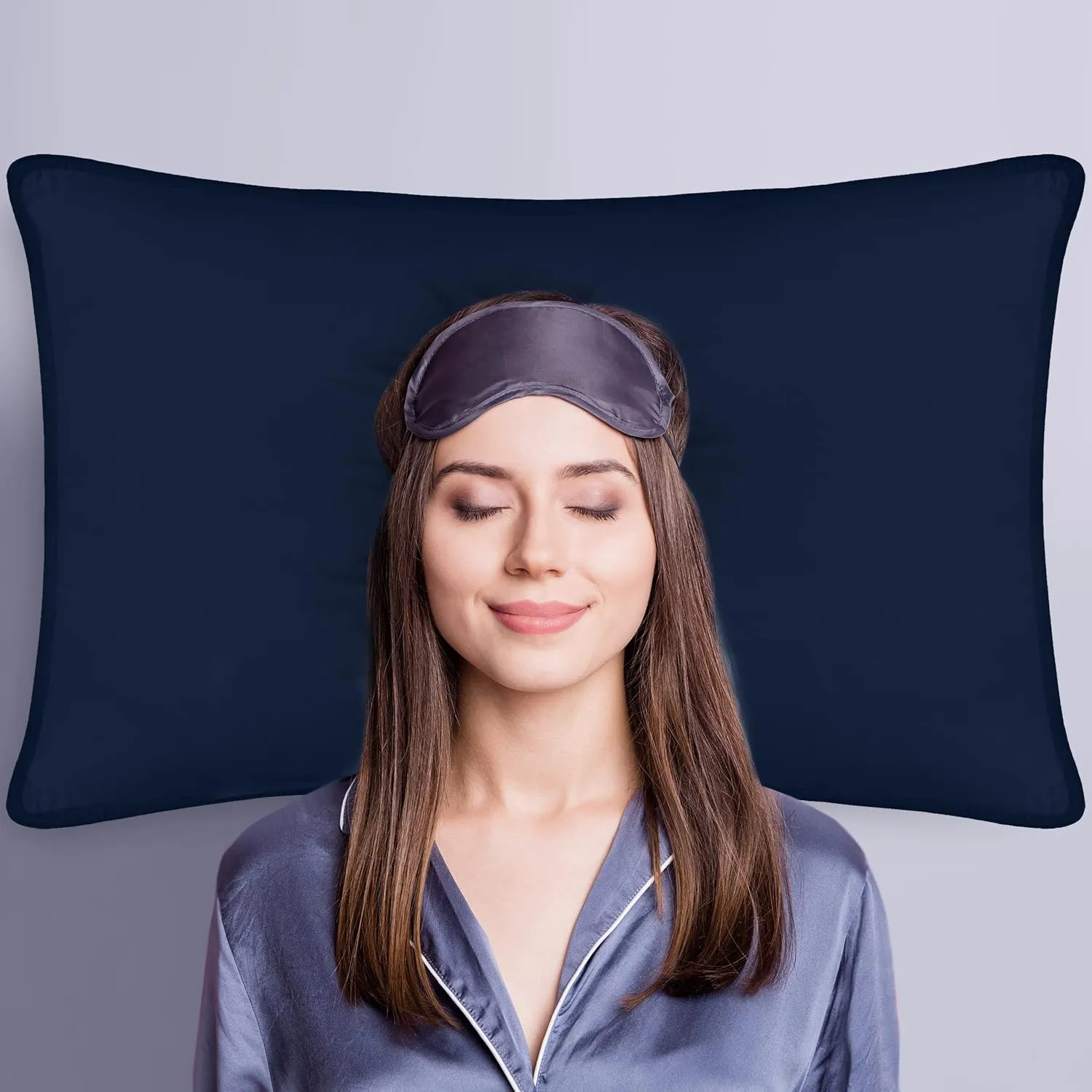 Utopia Bedding Bed Pillows for Sleeping (Navy), Standard Size, Set of 2, Hotel Pillow, Cooling Pillows for Side, Back or Stomach Sleepers