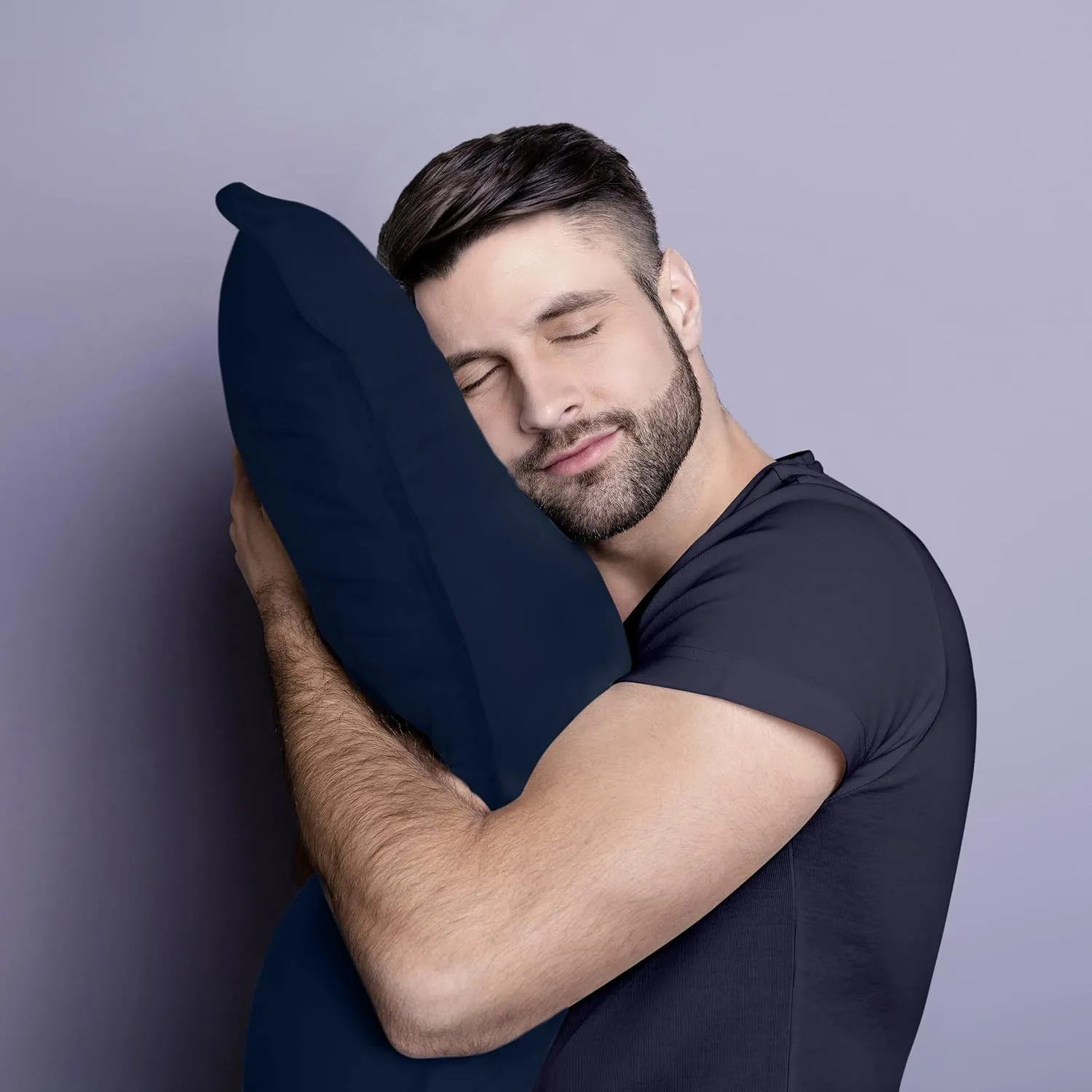 Utopia Bedding Bed Pillows for Sleeping (Navy), Standard Size, Set of 2, Hotel Pillow, Cooling Pillows for Side, Back or Stomach Sleepers